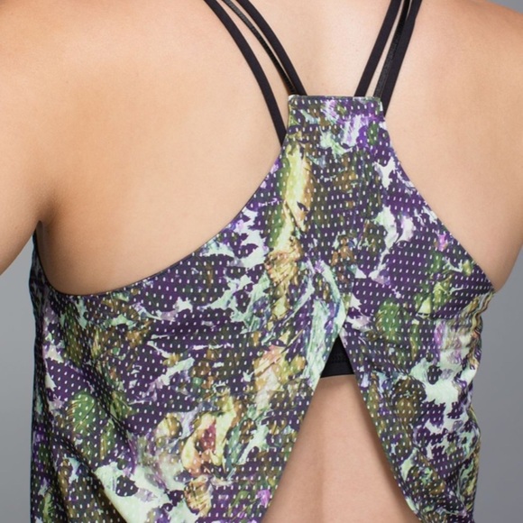 Lululemon City Summer Dress Floral Sport White Multi / Narrow Court Stripe - Picture 5 of 15